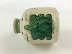 Japanese Pig Kayariki Incense Burner Vtg Kayari Buta Senko Green Beige JK565