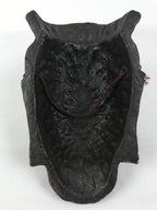Japanese Plaster Kannon Maitreya Bodhisattva Mask Vtg Buddhist Wall Decor OM95