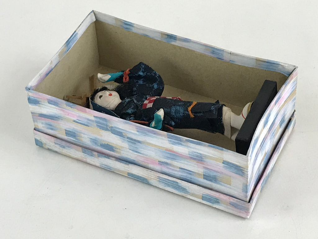 Japanese Plaster Kimono Lady Doll Kyo Ningyo Flower Dance Praying Rain BD887