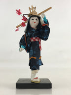Japanese Plaster Kimono Lady Doll Kyo Ningyo Flower Dance Praying Rain BD887
