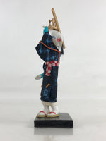 Japanese Plaster Kimono Lady Doll Kyo Ningyo Flower Dance Praying Rain BD887