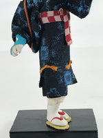 Japanese Plaster Kimono Lady Doll Kyo Ningyo Flower Dance Praying Rain BD887