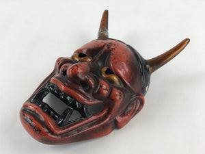 Japanese Vintage Wooden Mask TENGU Kagura Mask ONI Mask