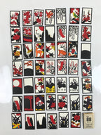 Japanese Playing Cards Hanafuda Game Vtg Nintendo Plastic Boxed Karuta JK699
