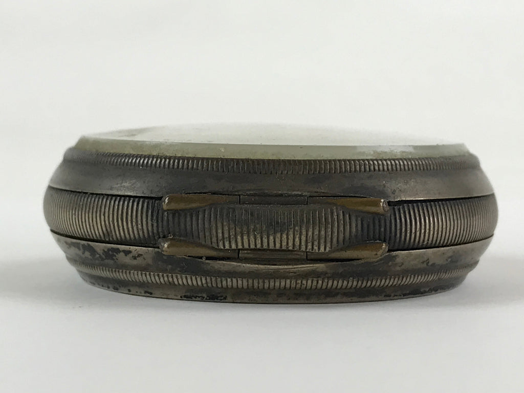 Japanese Pocket Watch Vtg Kaichu-Dokei Open Face Type Standard Style Silver JK54