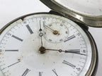 Japanese Pocket Watch Vtg Kaichu-Dokei Open Face Type Standard Style Silver JK54