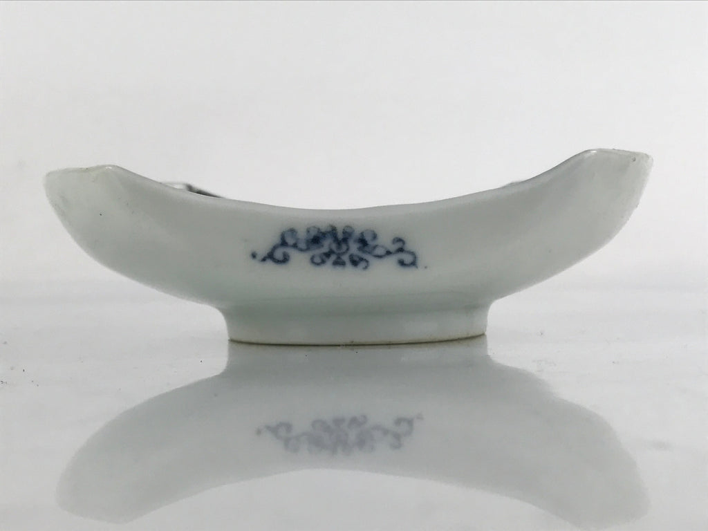 Japanese Porcelain Arita Imari Small Plate Mamezara Vtg Garden Bridge PY909