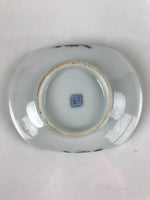 Japanese Porcelain Arita Imari Small Plate Mamezara Vtg Garden Bridge PY910