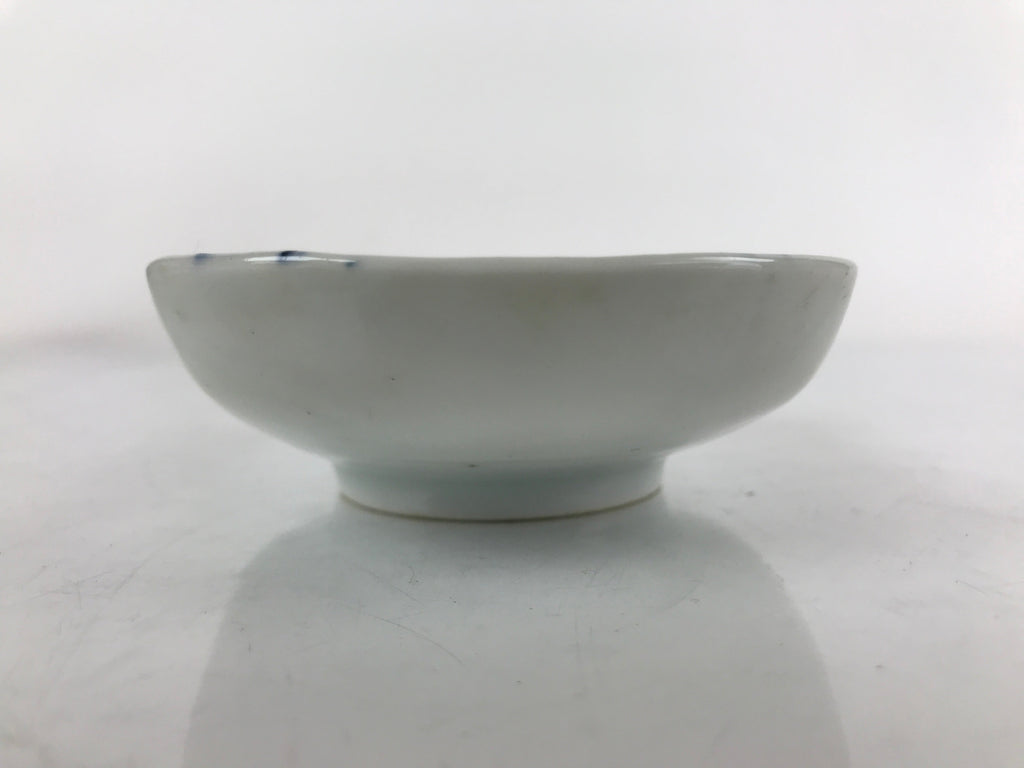 Japanese Porcelain Arita Imari Small Plate Mamezara Vtg Garden Bridge PY911