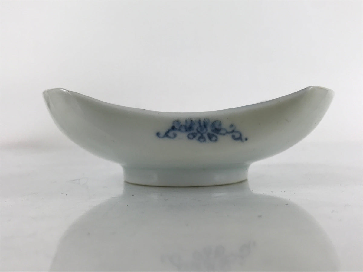 Japanese Porcelain Arita Imari Small Plate Mamezara Vtg Garden Bridge PY915
