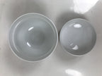Japanese Porcelain Arita Ware Lidded Bowl Owan Vtg Pottery White Blue Peony Y421