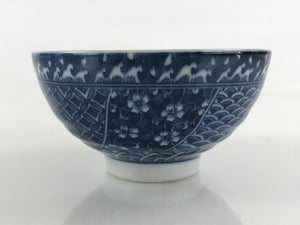 Japanese Porcelain Arita Ware Rice Bowl Sometsuke Chawan Pottery Yakimono PY433