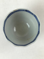 Japanese Porcelain Arita Ware Sometsuke Teacup Vtg Yunomi Blue Line Sencha TC394