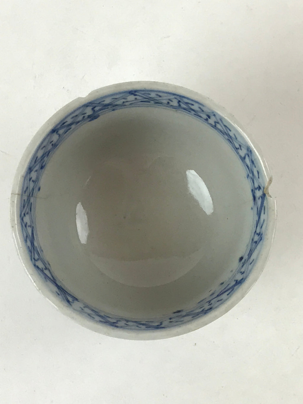 Japanese Porcelain Arita Ware Sometsuke Teacup Vtg Yunomi Flower Sencha TC395