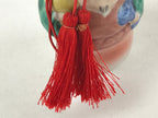 Japanese Porcelain Bell Dorei Vtg Kutani Ware 7 Lucky Gods Daikokuten DR504