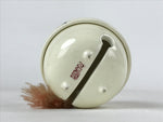 Japanese Porcelain Bell Dorei Vtg Kutani Ware Ume Plum Blossoms White Red DR508