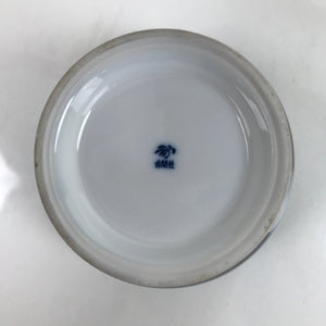 Japanese Porcelain Candy Dish Vtg Arita Ware Kouransha Iris Blue Gold Y172