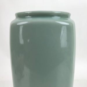 Japanese Porcelain Celadon Flower Vase Vtg Ikebana Tall Kabin Light Green FK123