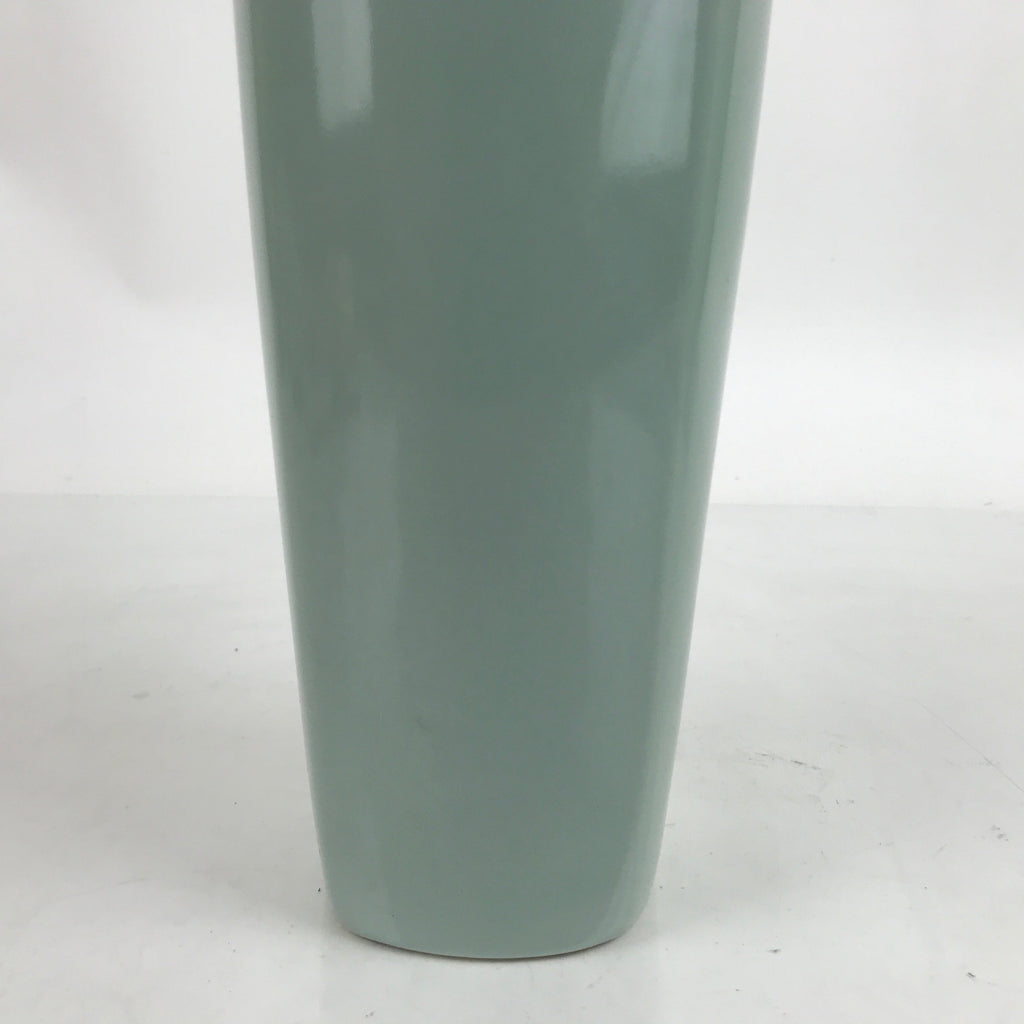 Japanese Porcelain Celadon Flower Vase Vtg Ikebana Tall Kabin Light Green FK123