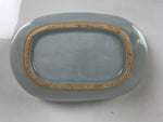 Japanese Porcelain Celadon Serving Bowl Vtg Two Section Seiji Green Hachi Y574
