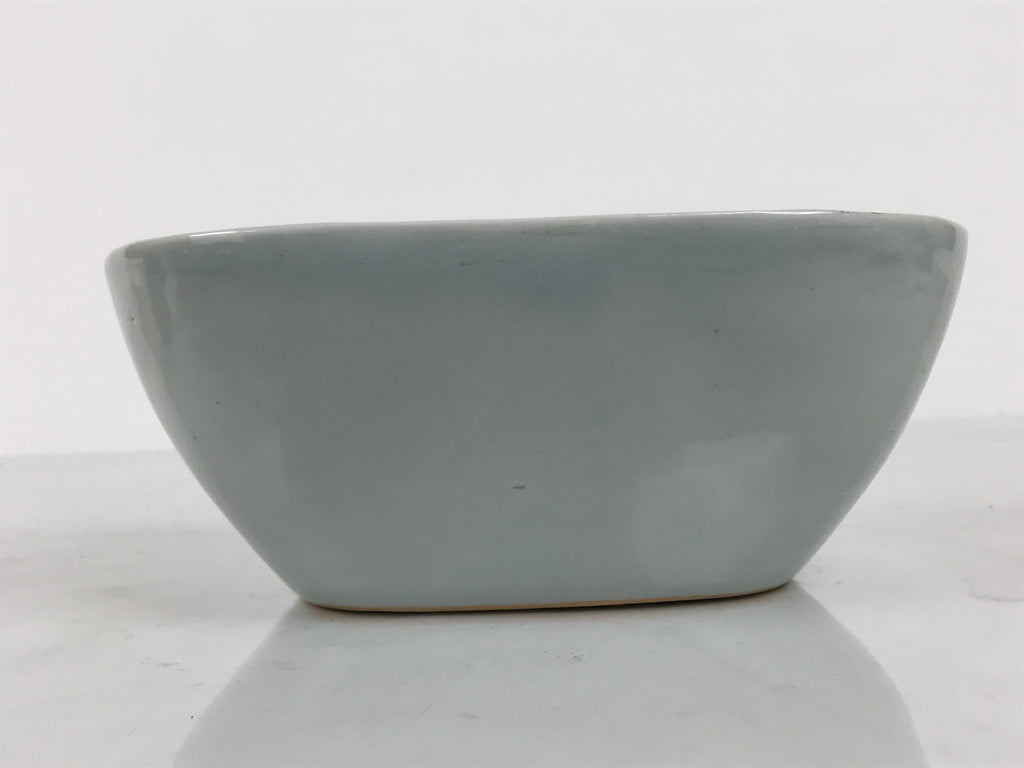 Japanese Porcelain Celadon Serving Bowl Vtg Two Section Seiji Green Hachi Y574