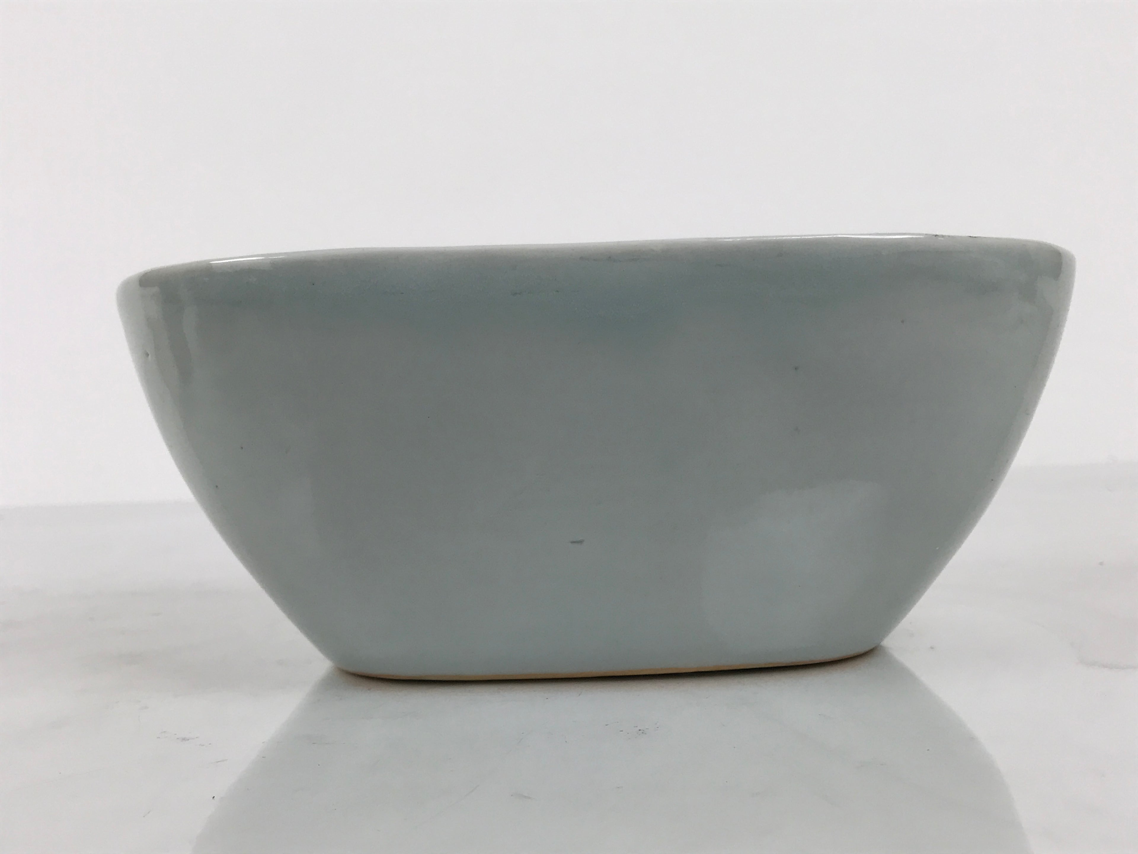 Japanese Porcelain Celadon Serving Bowl Vtg Two Section Seiji Green Hachi Y574