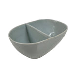 Japanese Porcelain Celadon Serving Bowl Vtg Two Section Seiji Green Hachi Y574