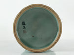 Japanese Porcelain Celedon Flower Vase Ikebana Kabin Crackle Glaze Green PX729