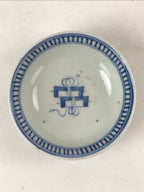 Japanese Porcelain Chawan Lidded Bowl Vtg Blue Birds Foliage Pottery PY497