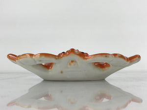 Japanese Porcelain Crab Ashtray Vtg Kanidoraku Restaurant Orange Haizara PY643