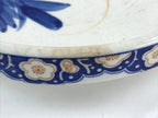 Japanese Porcelain Deep Plate Shallow Bowl Vtg Hand Painted Shrimp White PY443