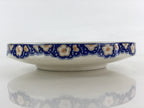 Japanese Porcelain Deep Plate Shallow Bowl Vtg Hand Painted Shrimp White PY443