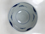 Japanese Porcelain Donburi Bowl Soba Udon Noodle Soup Blue White Sometsuke Y399