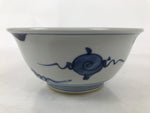 Japanese Porcelain Donburi Bowl Soba Udon Noodle Soup Blue White Sometsuke Y400