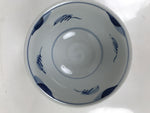 Japanese Porcelain Donburi Bowl Soba Udon Noodle Soup Blue White Sometsuke Y400
