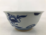 Japanese Porcelain Donburi Bowl Soba Udon Noodle Soup Blue White Sometsuke Y401