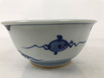 Japanese Porcelain Donburi Bowl Soba Udon Noodle Soup Blue White Sometsuke Y401