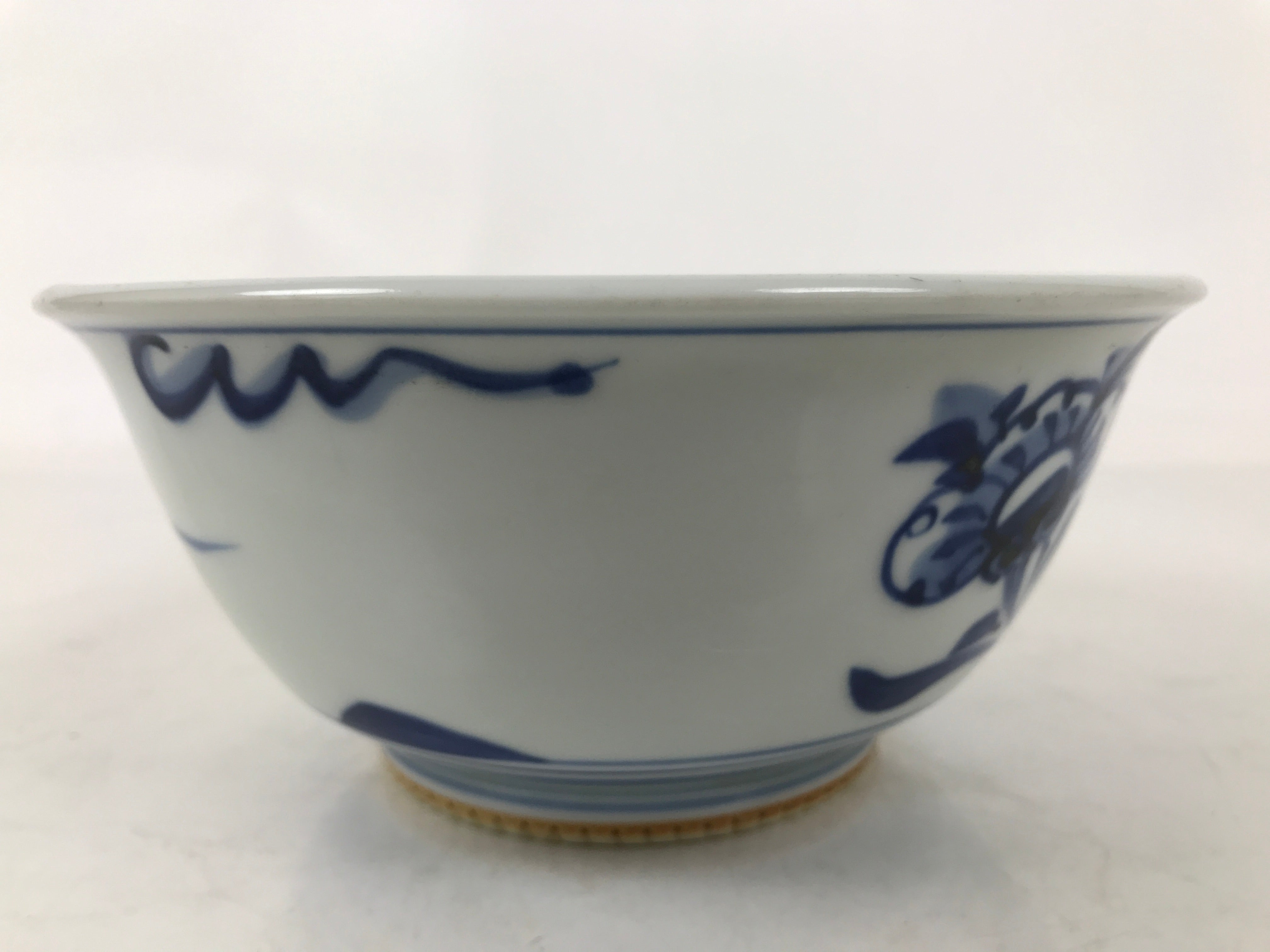 Japanese Porcelain Donburi Bowl Soba Udon Noodle Soup Blue White Sometsuke Y401
