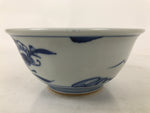 Japanese Porcelain Donburi Bowl Soba Udon Noodle Soup Blue White Sometsuke Y403