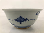 Japanese Porcelain Donburi Bowl Soba Udon Noodle Soup Blue White Sometsuke Y403