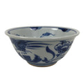 Japanese Porcelain Donburi Bowl Soba Udon Noodle Soup Blue White Sometsuke Y403
