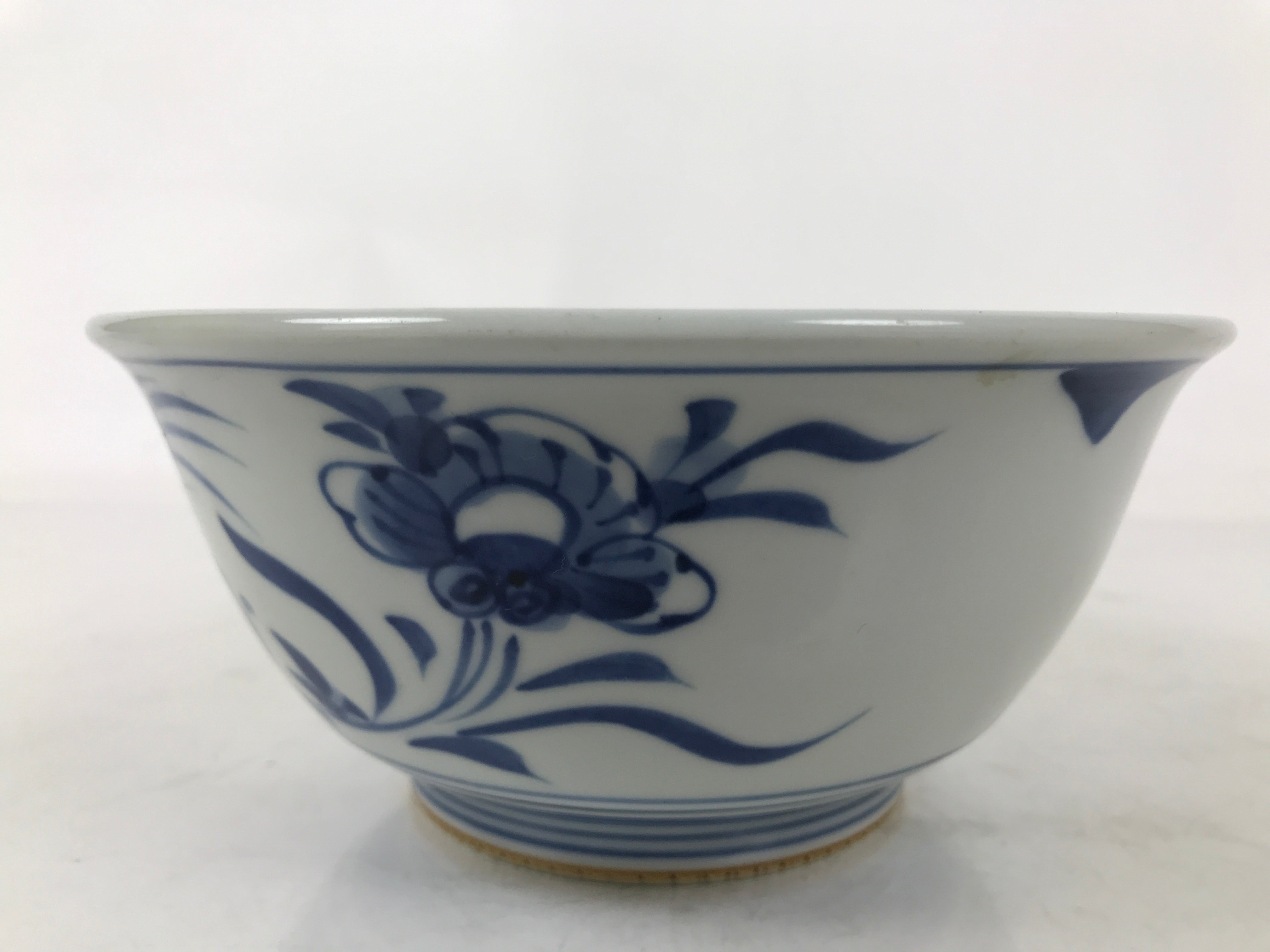 Japanese Porcelain Donburi Bowl Soba Udon Noodle Soup Blue White Sometsuke Y404