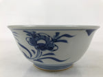 Japanese Porcelain Donburi Bowl Soba Udon Noodle Soup Blue White Sometsuke Y404
