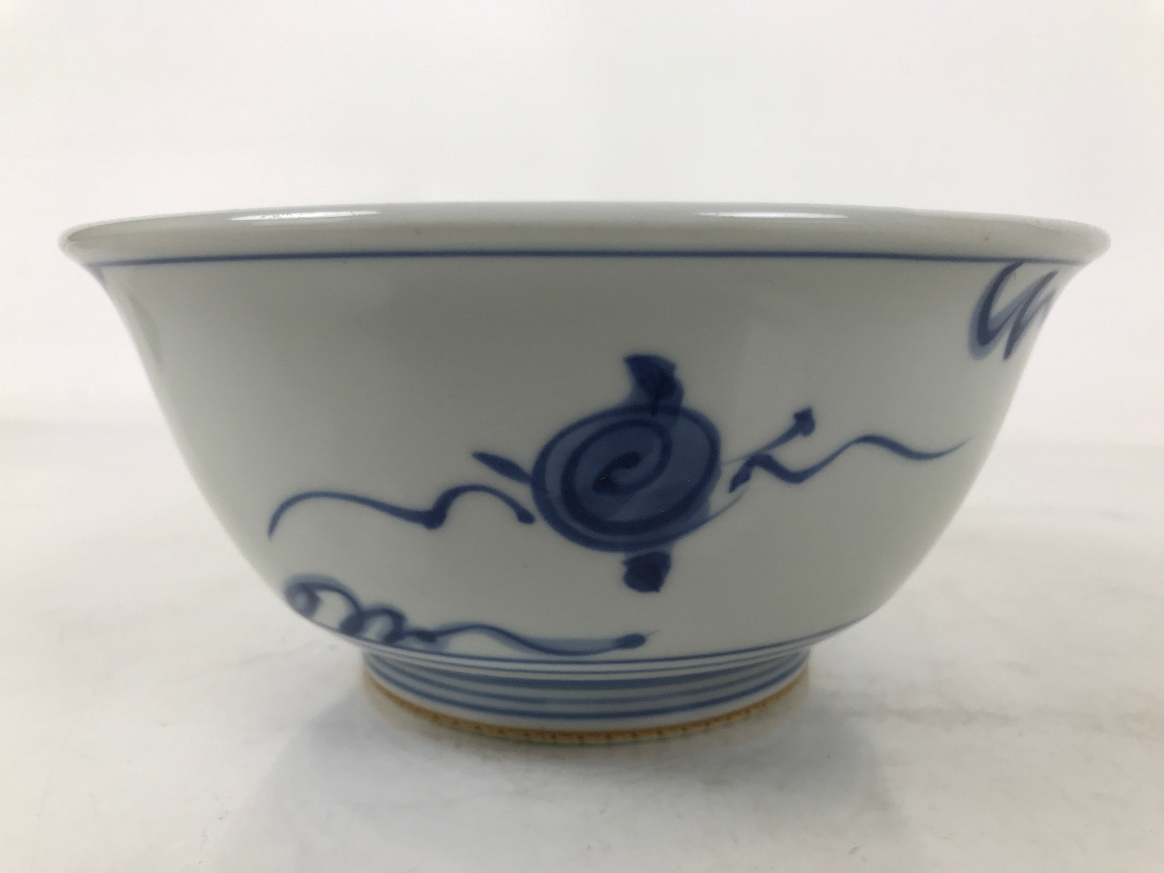 Japanese Porcelain Donburi Bowl Soba Udon Noodle Soup Blue White Sometsuke Y404