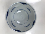 Japanese Porcelain Donburi Bowl Soba Udon Noodle Soup Blue White Sometsuke Y404
