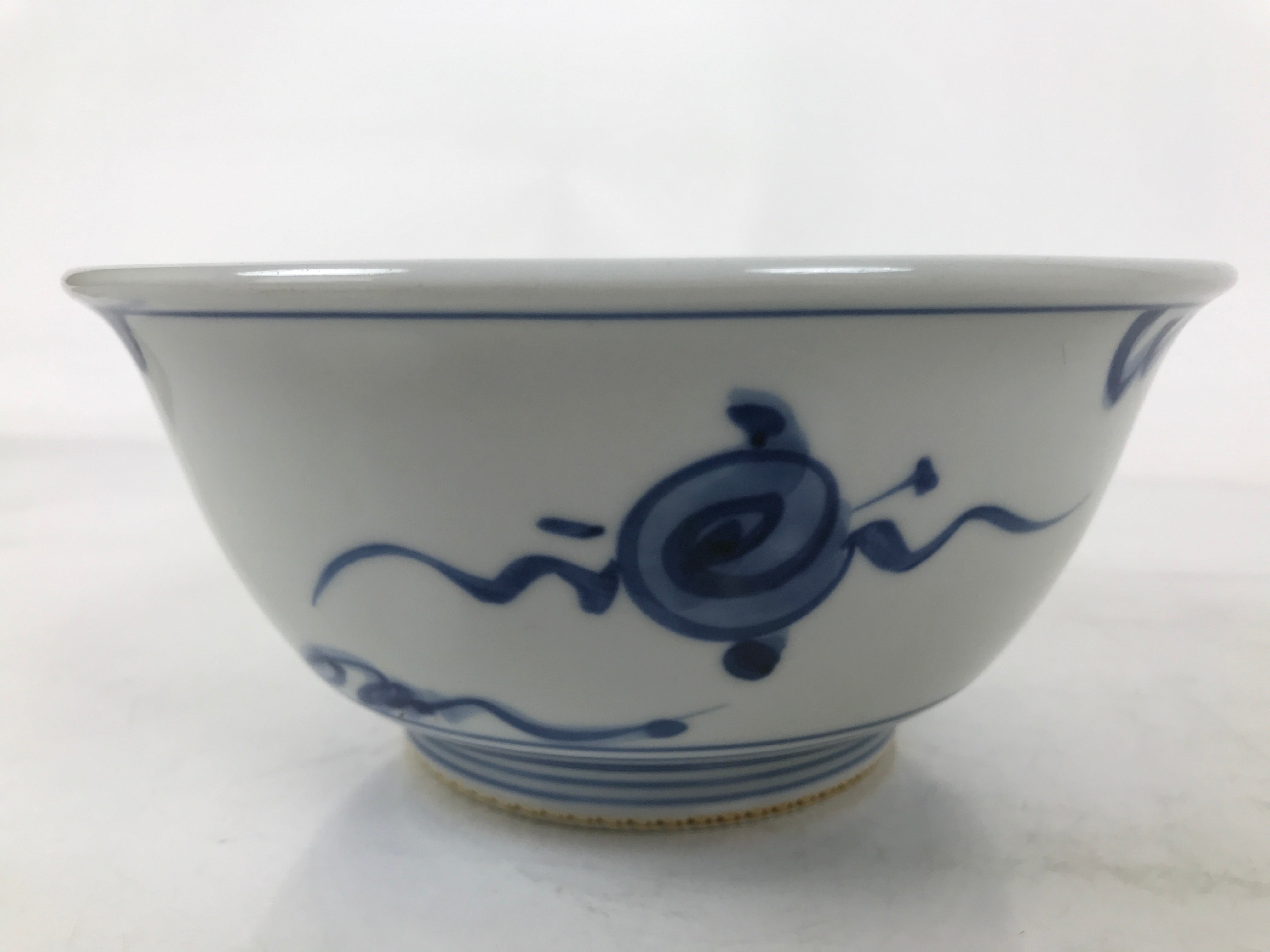 Japanese Porcelain Donburi Bowl Soba Udon Noodle Soup Blue White Sometsuke Y405