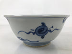 Japanese Porcelain Donburi Bowl Soba Udon Noodle Soup Blue White Sometsuke Y405