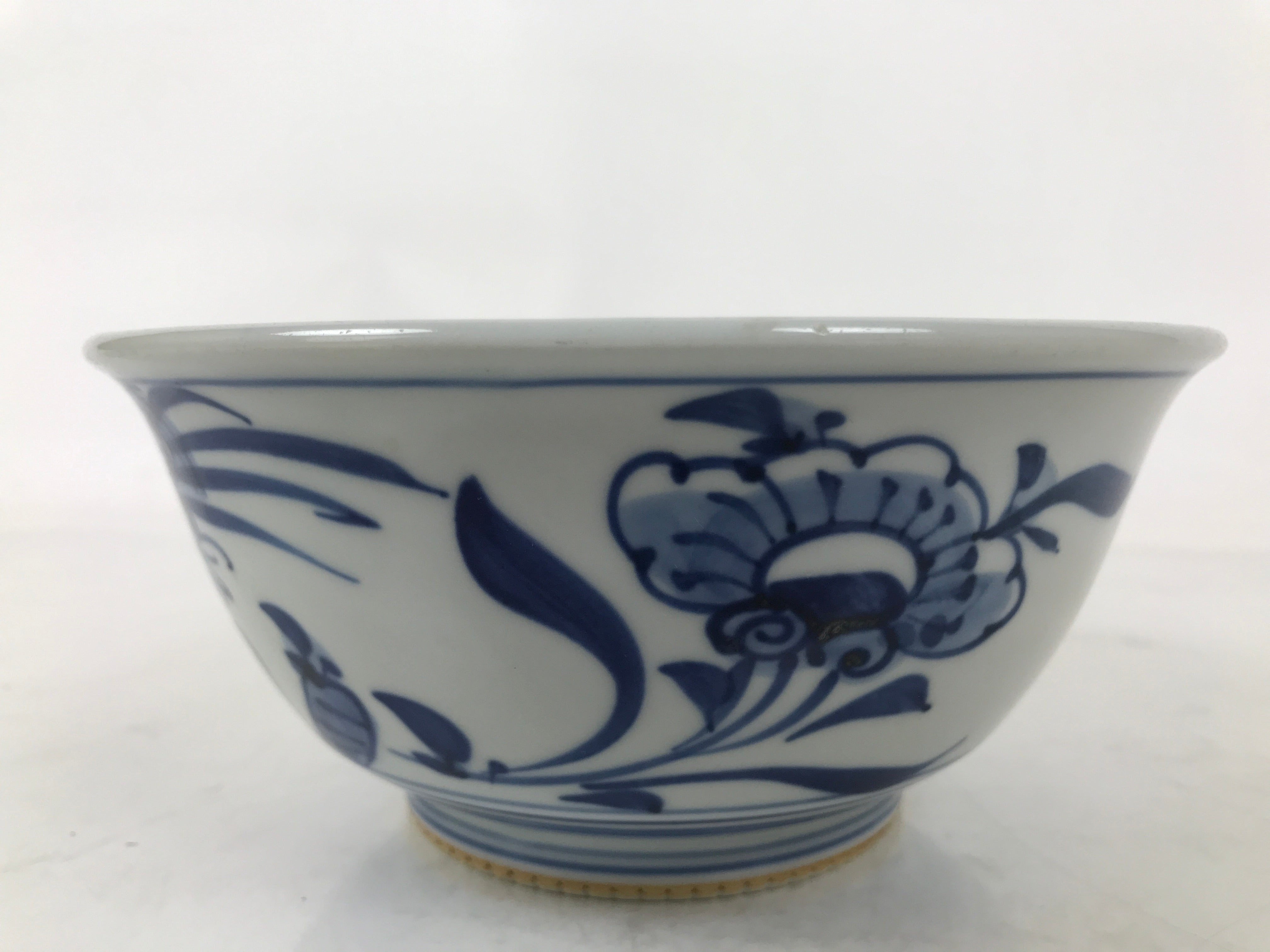 Japanese Porcelain Donburi Bowl Soba Udon Noodle Soup Blue White Sometsuke Y406