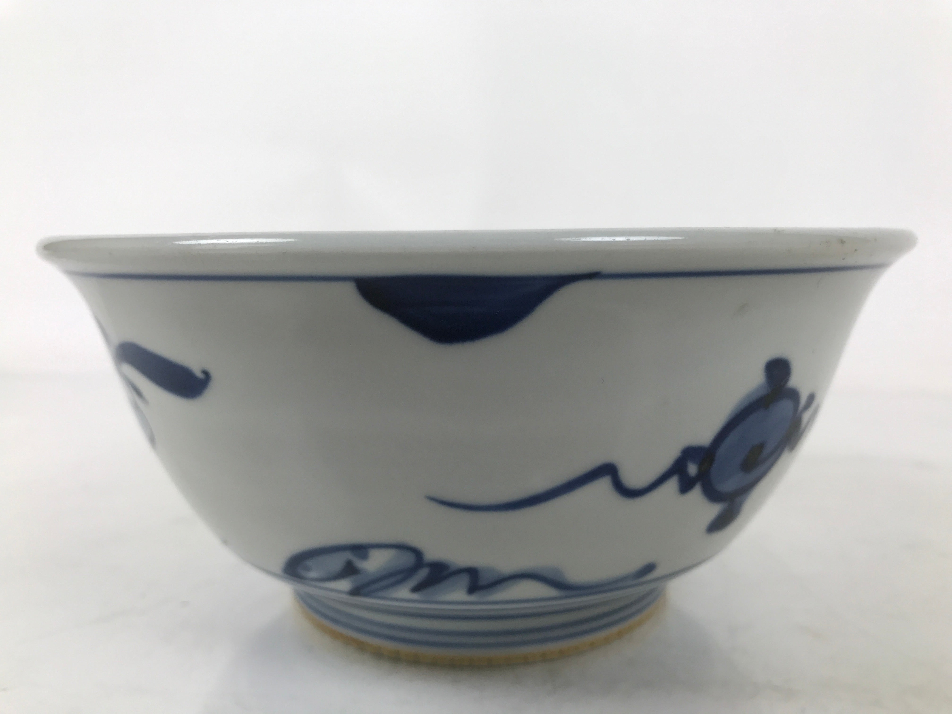 Japanese Porcelain Donburi Bowl Soba Udon Noodle Soup Blue White Sometsuke Y406