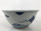 Japanese Porcelain Donburi Bowl Soba Udon Noodle Soup Blue White Sometsuke Y406